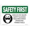 Signmission OSHA Sign, Risk Of Eye Injury Glasses W/ Symbol, 10in X 7in Rigid Plastic, 10" W, 7" H, Landscape OS-SF-P-710-L-10727 - alternate 1